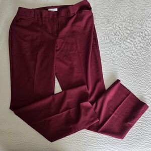 Ladies Liz Claiborne Audra Burgundy Pants